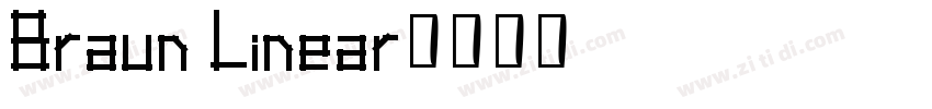 Braun Linear字体转换